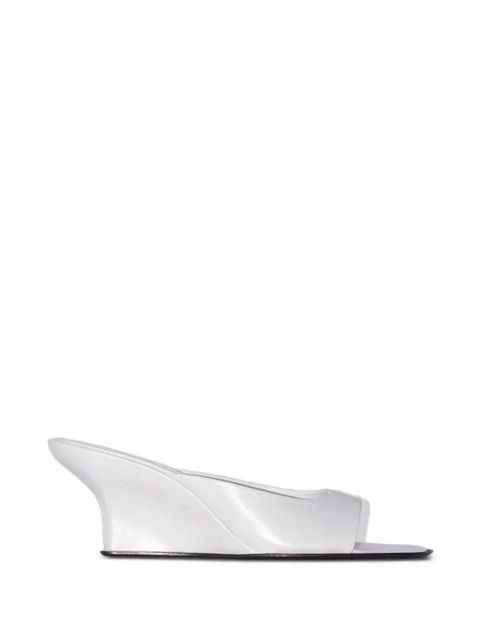 BY FAR Caroo sculpted-heel mules - White - zdjęcie produktu nr 1