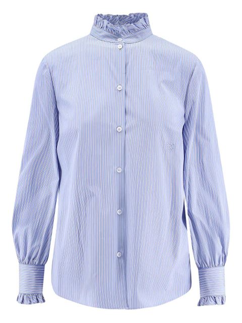 Valentino Garavani striped poplin shirt - Blue - zdjęcie produktu nr 1