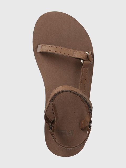 Teva sandały skórzane Original Universal Slim Lea damskie kolor brązowy 1151031 - zdjęcie produktu nr 2
