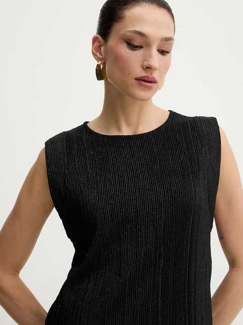 Morgan bluzka damska kolor czarny gładka DIABOLO