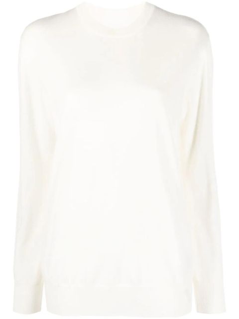Jil Sander crew neck pullover sweater - White - zdjęcie produktu nr 1