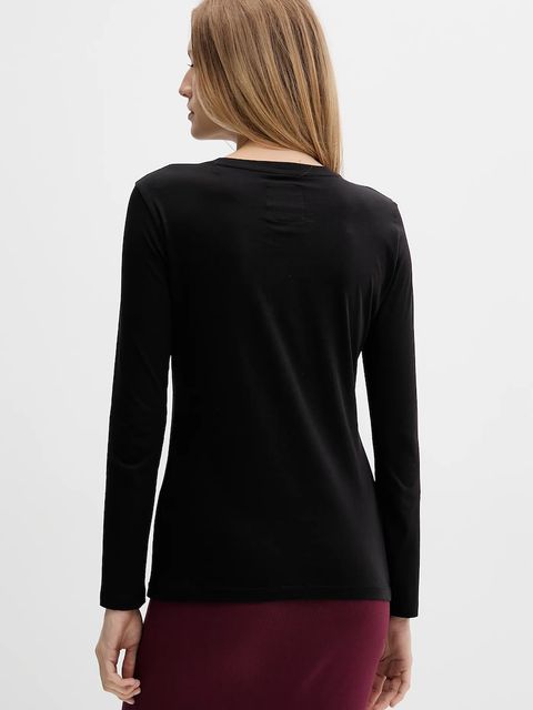 Armani Exchange longsleeve bawełniany kolor czarny XW001450 AF10356