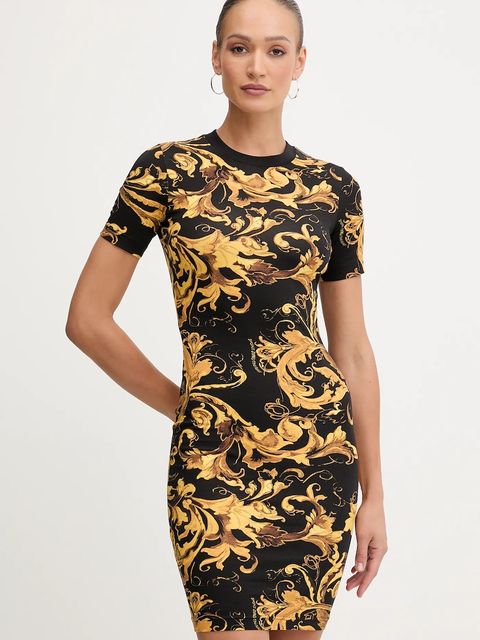 Versace Jeans Couture sukienka kolor czarny mini dopasowana 79HAO939 JS504 - zdjęcie produktu nr 1