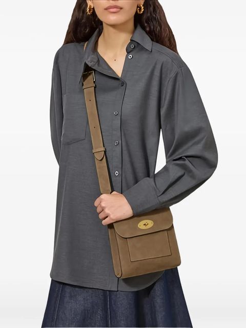 Mulberry small Antony suede flap cross body bag - Brown - zdjęcie produktu nr 2