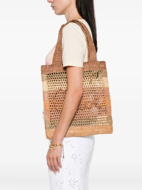 Chloé raffia tote bag - Neutrals - zdjęcie produktu nr 2