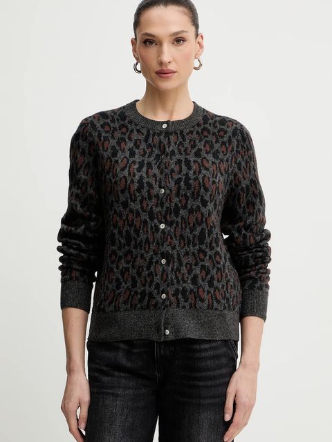 Levi's kardigan z domieszką wełny damski kolor szary 004H1 - zdjęcie produktu nr 1