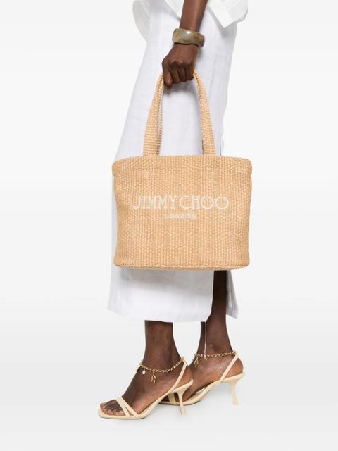 Jimmy Choo logo beach bag - Neutrals - zdjęcie produktu nr 2