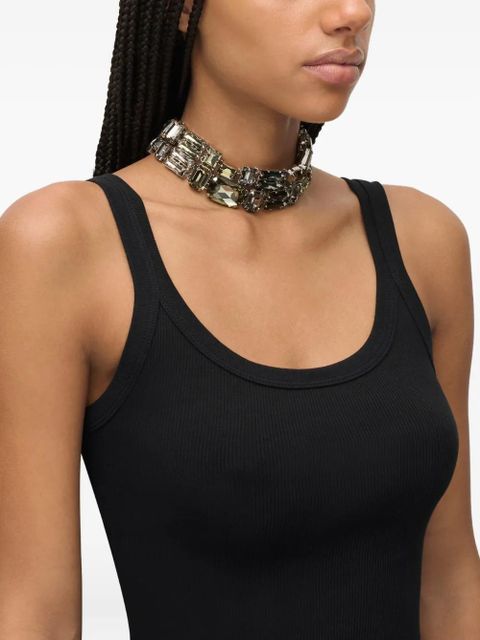 AREA crystal cluster choker necklace - Grey - zdjęcie produktu nr 2