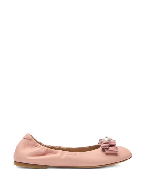 Casadei bow-detail ballet flats - Pink - zdjęcie produktu nr 1