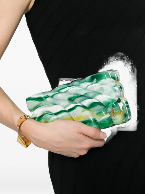 Cult Gaia Aura marbled clutch bags - Green - zdjęcie produktu nr 2
