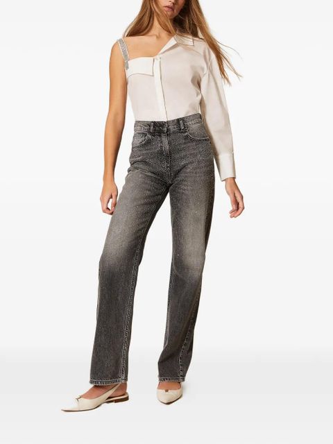 TWINSET rhinestone five-pocket jeans - Grey - zdjęcie produktu nr 2