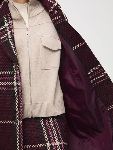 Medicine płaszcz damski kolor bordowy - zdjęcie produktu nr 2