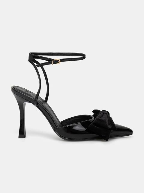 Answear.LAB szpilki skórzane kolor czarny