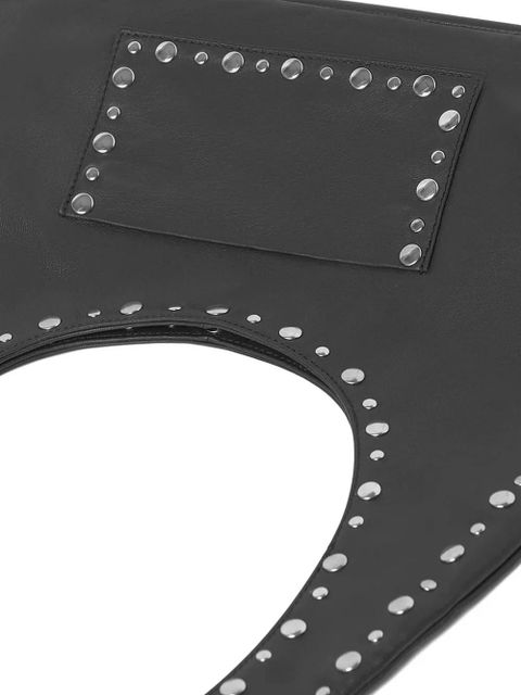 Gimaguas Franca stud-embellished leather tote bag - Black