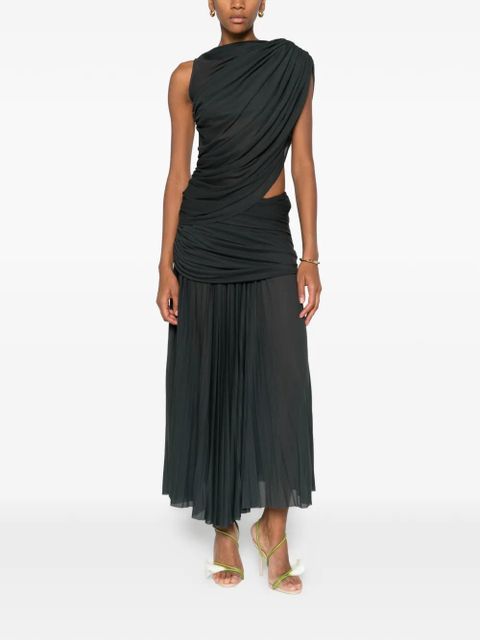 Proenza Schouler draped cutout maxi dress - Green - zdjęcie produktu nr 2