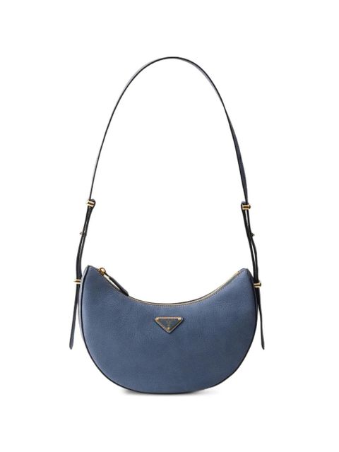 Prada Arqué small nubuck leather bag - Blue - zdjęcie produktu nr 1