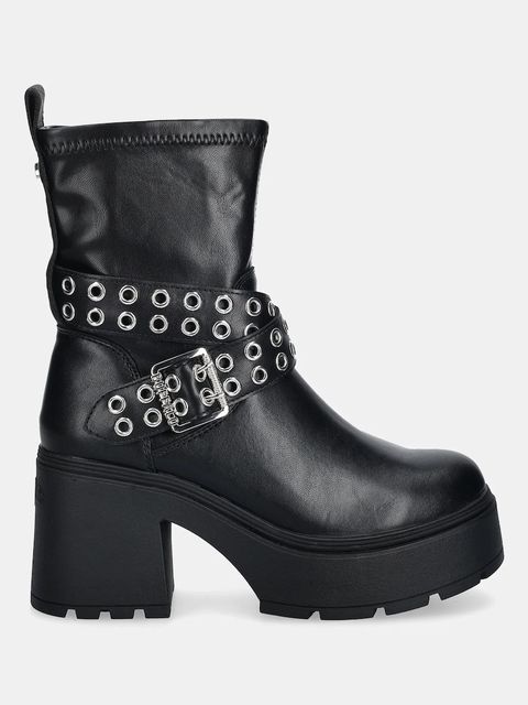 Buffalo botki Mila Rock Boot kolor czarny na słupku 1220082-BLK - zdjęcie produktu nr 2