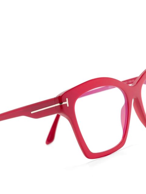 TOM FORD Eyewear butterfly-frame glasses - Red