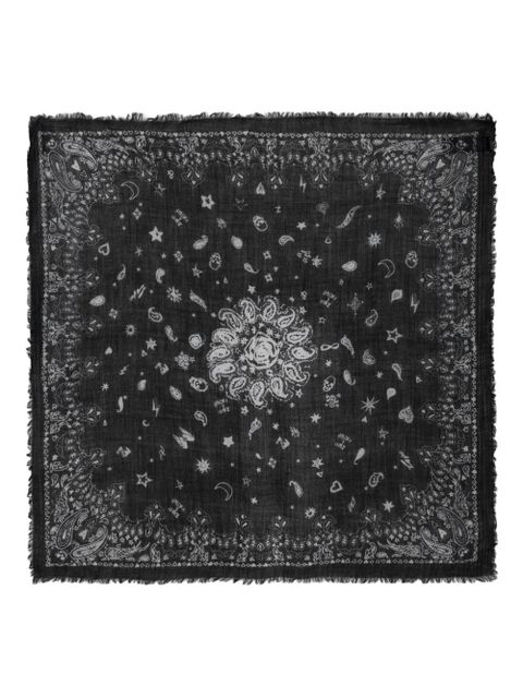 Zadig&Voltaire Nuage fringed scarf - Black - zdjęcie produktu nr 1