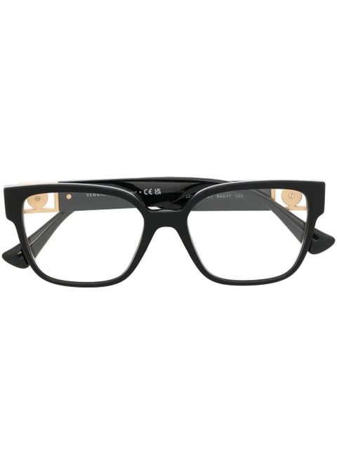 Versace Eyewear Medusa-charm square-frame glasses - Black - zdjęcie produktu nr 1