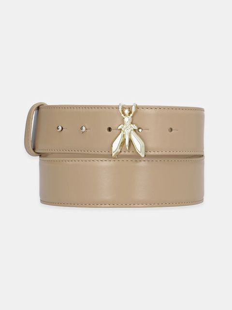 Patrizia Pepe pasek skórzany damski kolor beżowy 8W0051 L048 - zdjęcie produktu nr 1