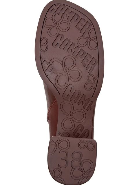 Camper botki skórzane TWS damskie kolor bordowy na słupku K400798-006