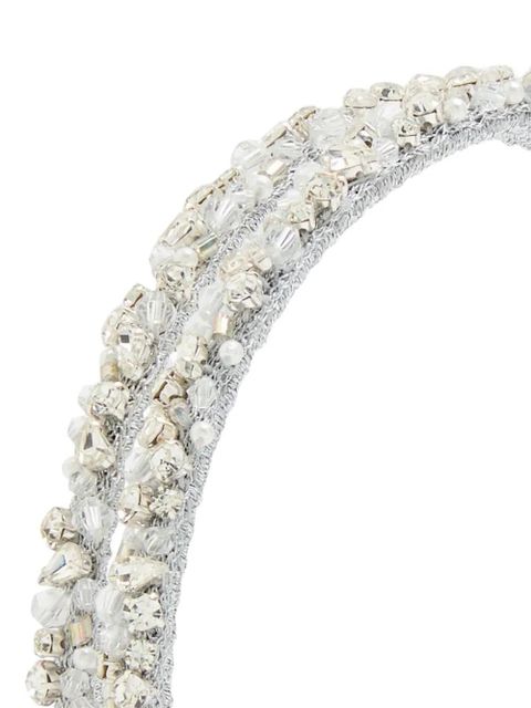 Jennifer Behr Leonora beaded embellished headband - Silver - zdjęcie produktu nr 2