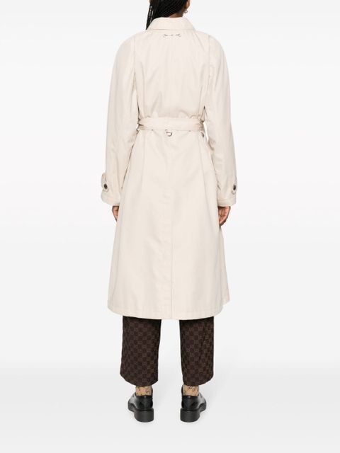 Gucci belted gabardine trench coat - Neutrals