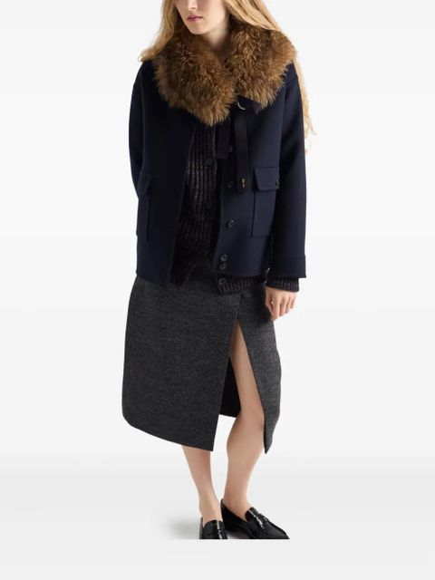 Prada buttoned reversible jacket - Blue