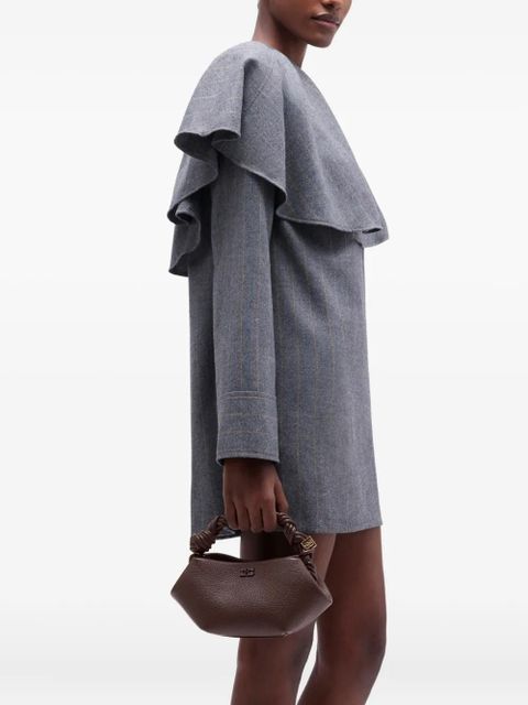 GANNI mini Bou twisted-handle tote bag - Brown - zdjęcie produktu nr 2