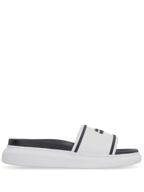 Alexander McQueen logo-debossed slides - White - zdjęcie produktu nr 1