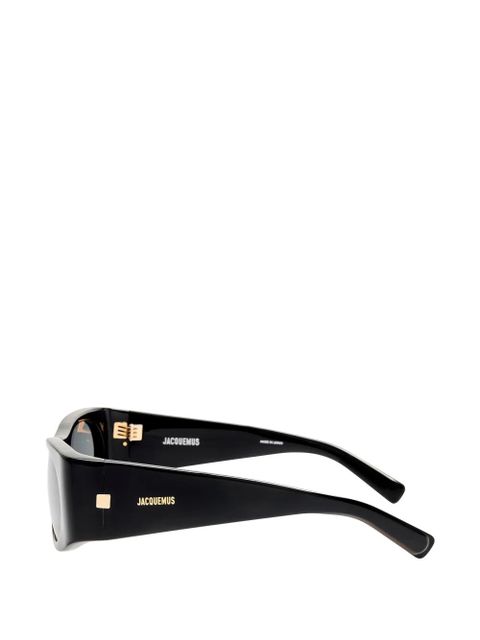Jacquemus oval-frame sunglasses - Black