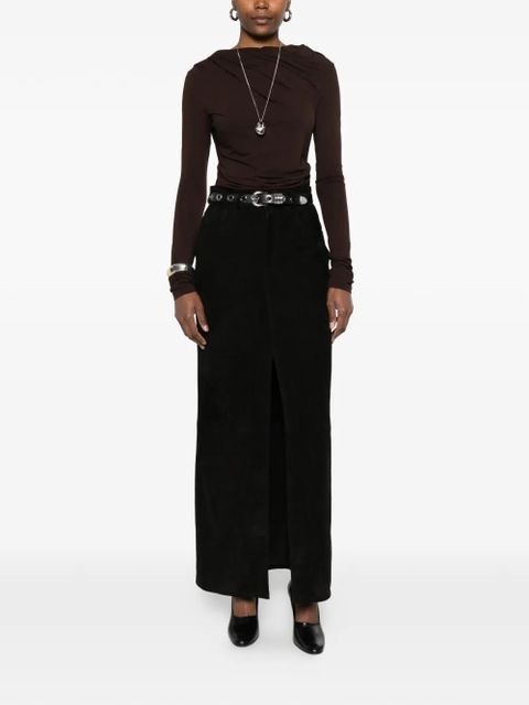 ENTIRE STUDIOS Drape long-sleeve top - Brown - zdjęcie produktu nr 2