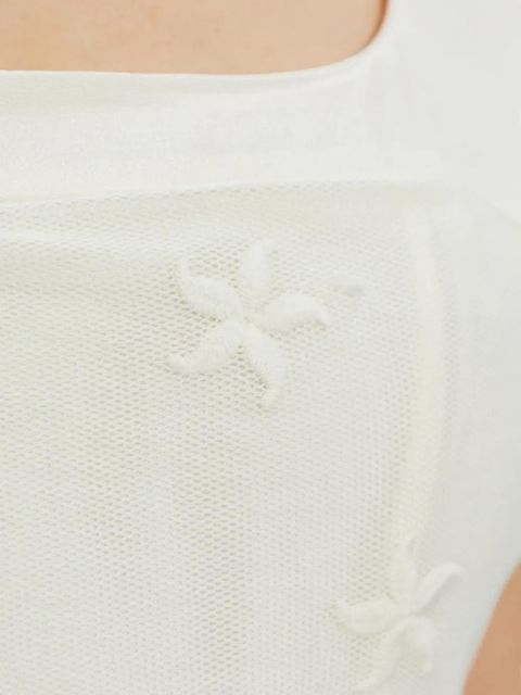 Posse floral-desig top - Neutrals