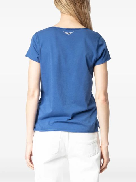 Zadig&Voltaire deep v-neck t-shirt - Blue