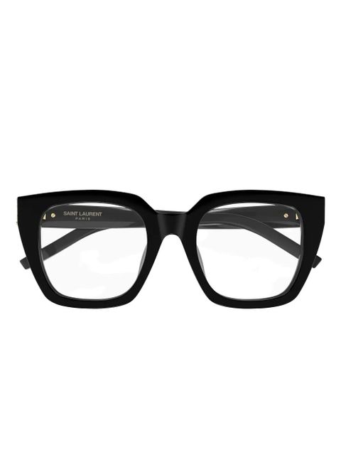 Saint Laurent Eyewear square glasses - Black - zdjęcie produktu nr 2