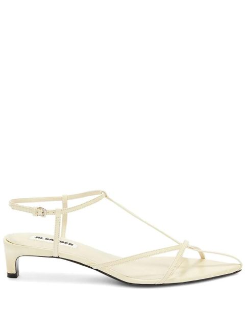 Jil Sander strappy leather sandals - White - zdjęcie produktu nr 1