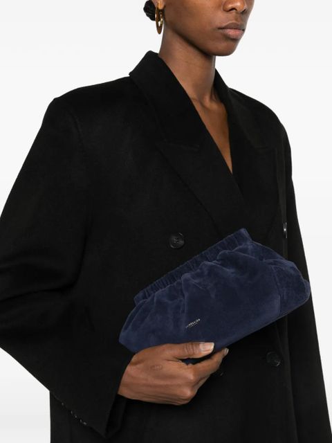DeMellier Miami suede clutch bag - Blue
