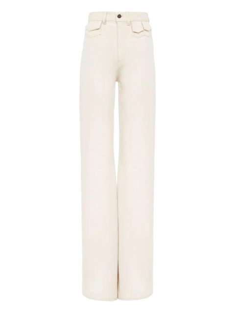 Chloé straight-leg cotton jeans - Neutrals - zdjęcie produktu nr 1