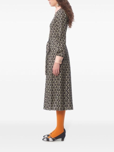 Valentino Garavani Toute La V midi dress - Black