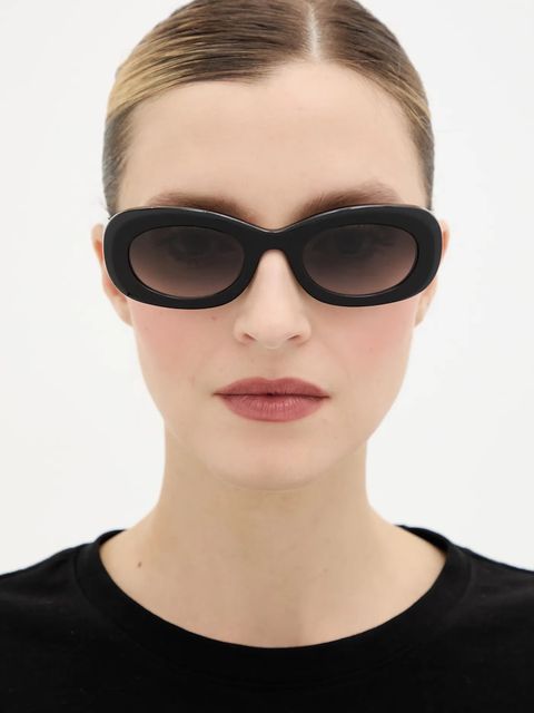 Alexander McQueen okulary przeciwsłoneczne damskie kolor czarny AM0527S