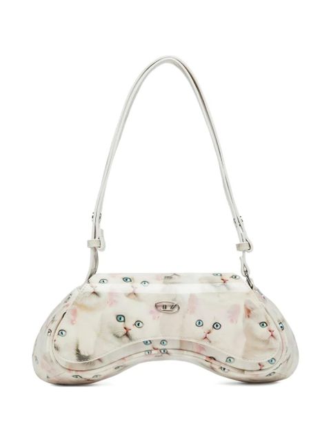 Diesel Play-Glossy shoulder bag - White - zdjęcie produktu nr 1