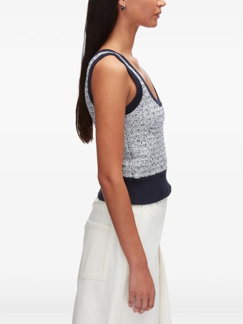 3.1 Phillip Lim ribbed-trim top - Grey