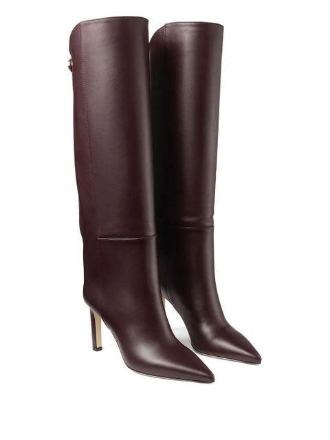 Jimmy Choo 85mm Alizze knee-high boots - Brown