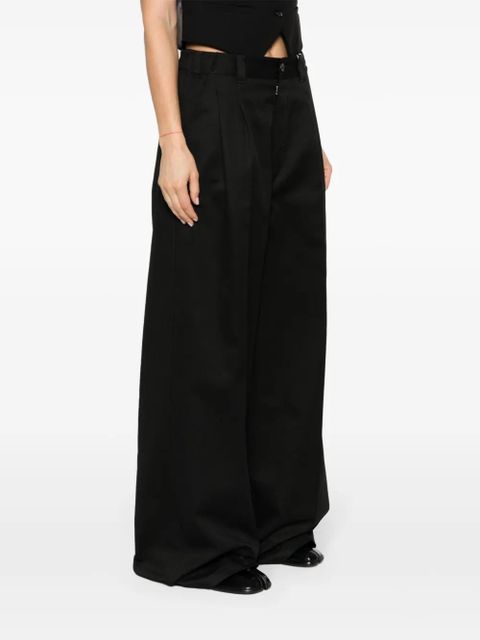 Maison Margiela Yoke wide-leg trousers - Black