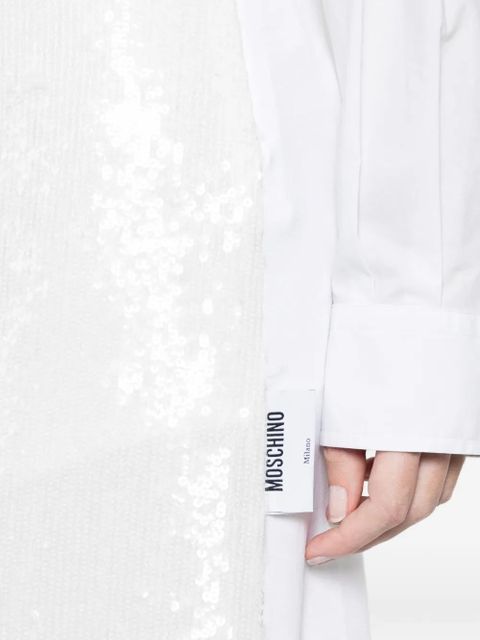 Moschino sequin maxi skirt - White