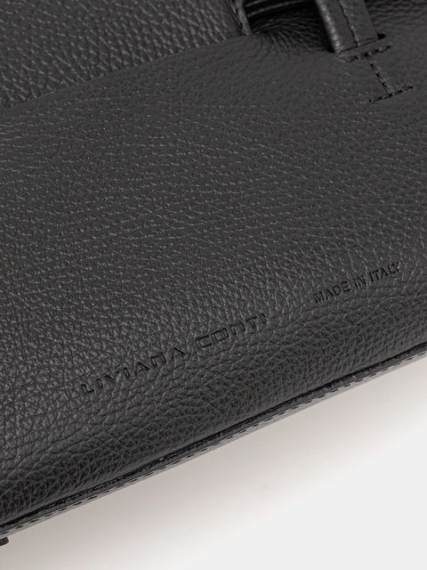 Liviana Conti torebka skórzana kolor czarny A5WA50