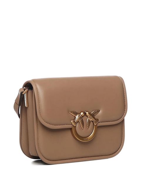 PINKO Love Box leather shoulder bag - Brown - zdjęcie produktu nr 2