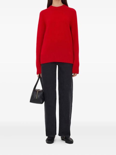 LouLou de Saison drop shoulder ribbed sweater - Red - zdjęcie produktu nr 2