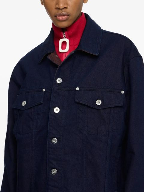 JW Anderson contrast-cuff denim jacket - Blue